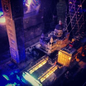 Lego London in snow globe